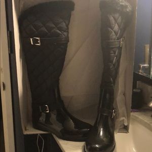 Micheal Kors Fulton Quilted Rain Boot